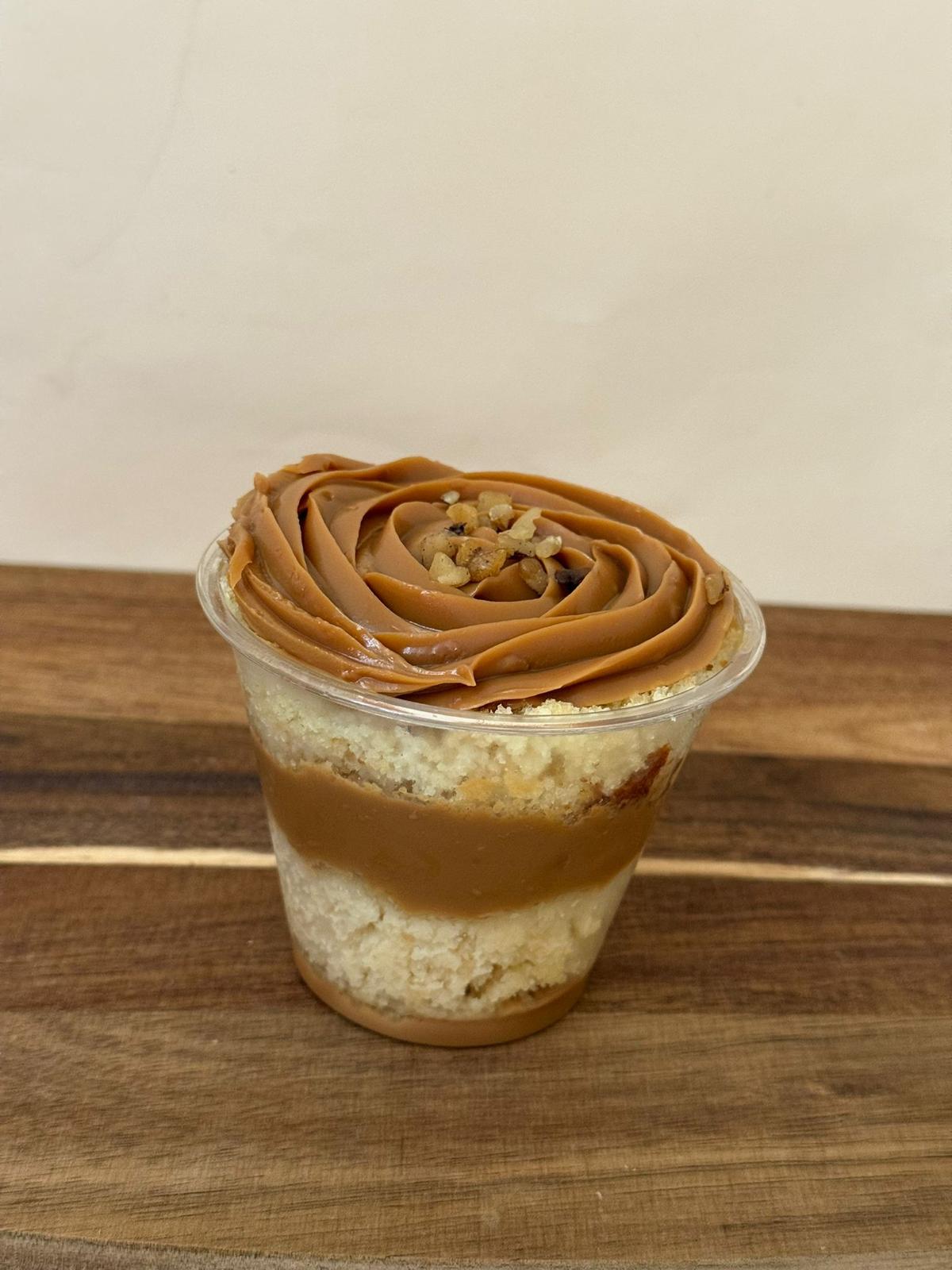 Bolo no Pote de Doce de Leite